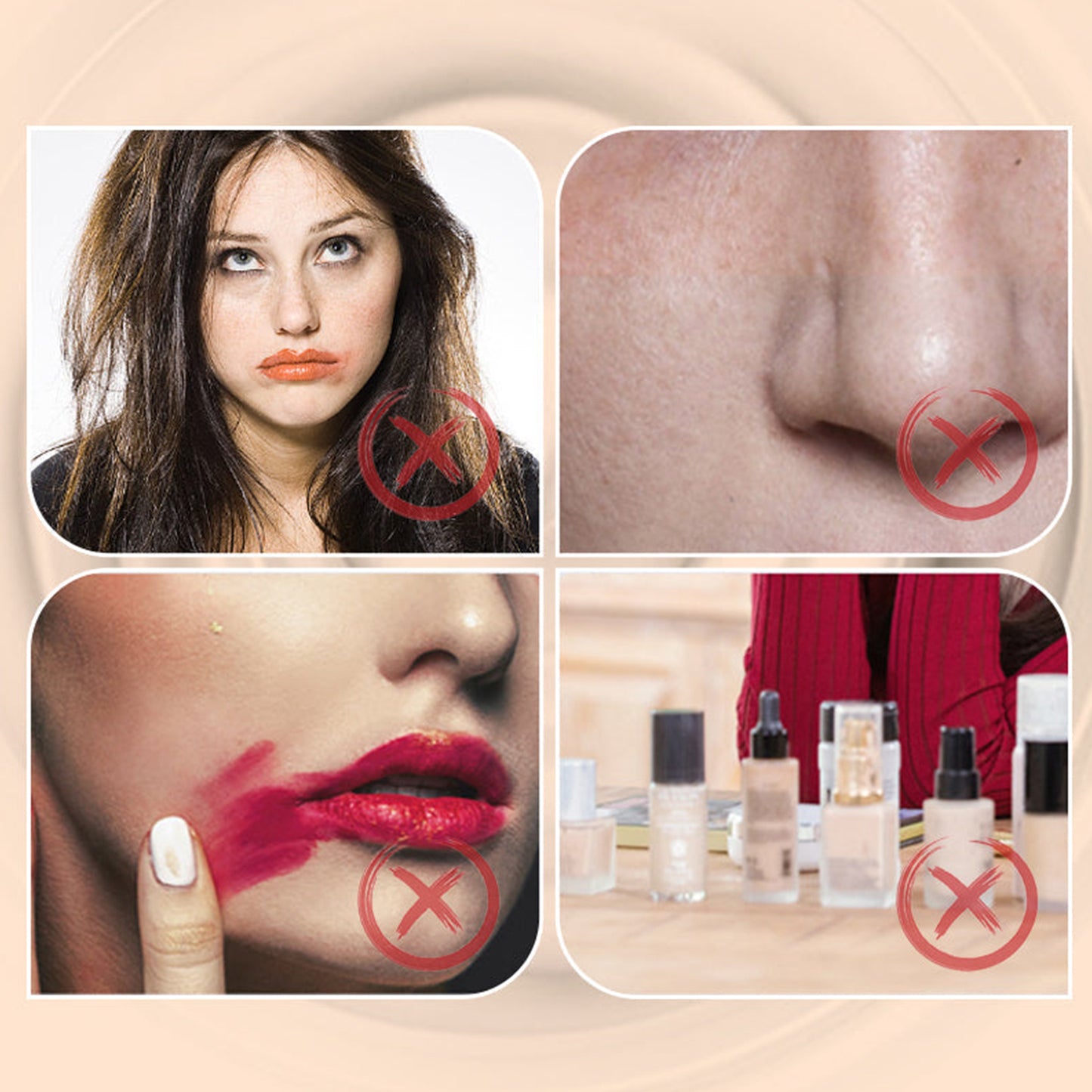 Foundation Cream, Natural Adherence To Non-Greasy Brightening Skin Color Concealer Moisturizing Makeup Cream