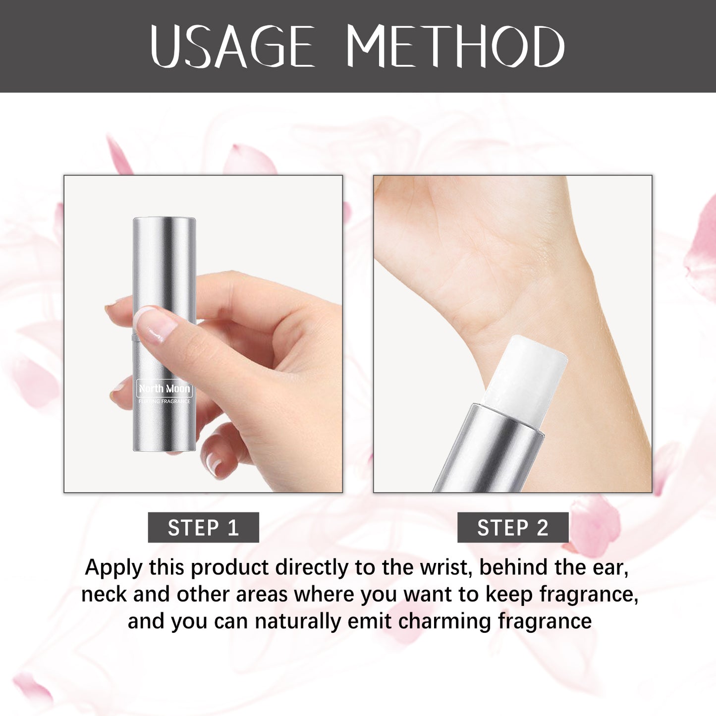 Flirting Fragrance, Natural Fresh Light Fragrance Refreshing Lasting Fragrance Ladies Niche Perfume Stick