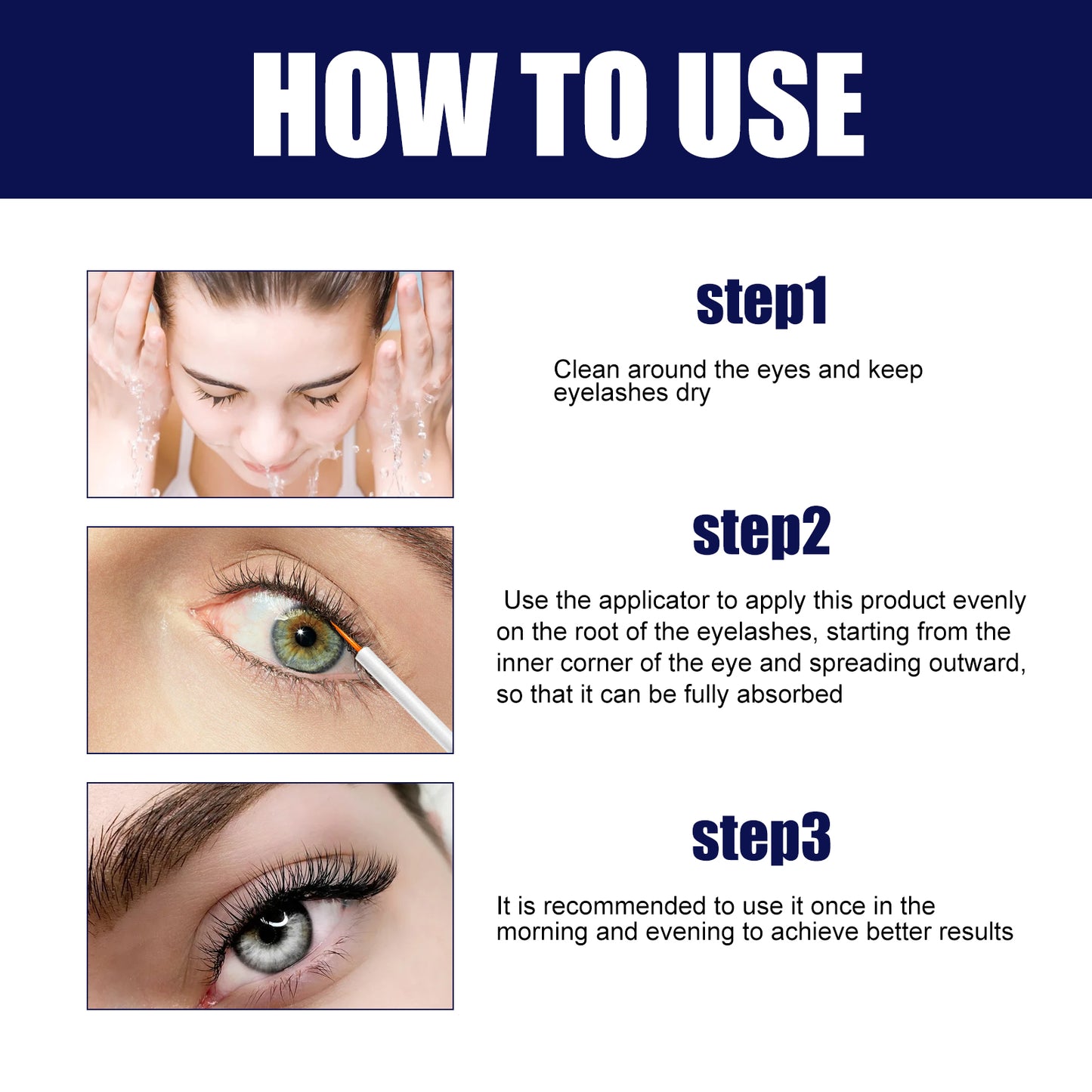 EELHOE Mascara, Natural Moisturizing Black Volumizing Mascara