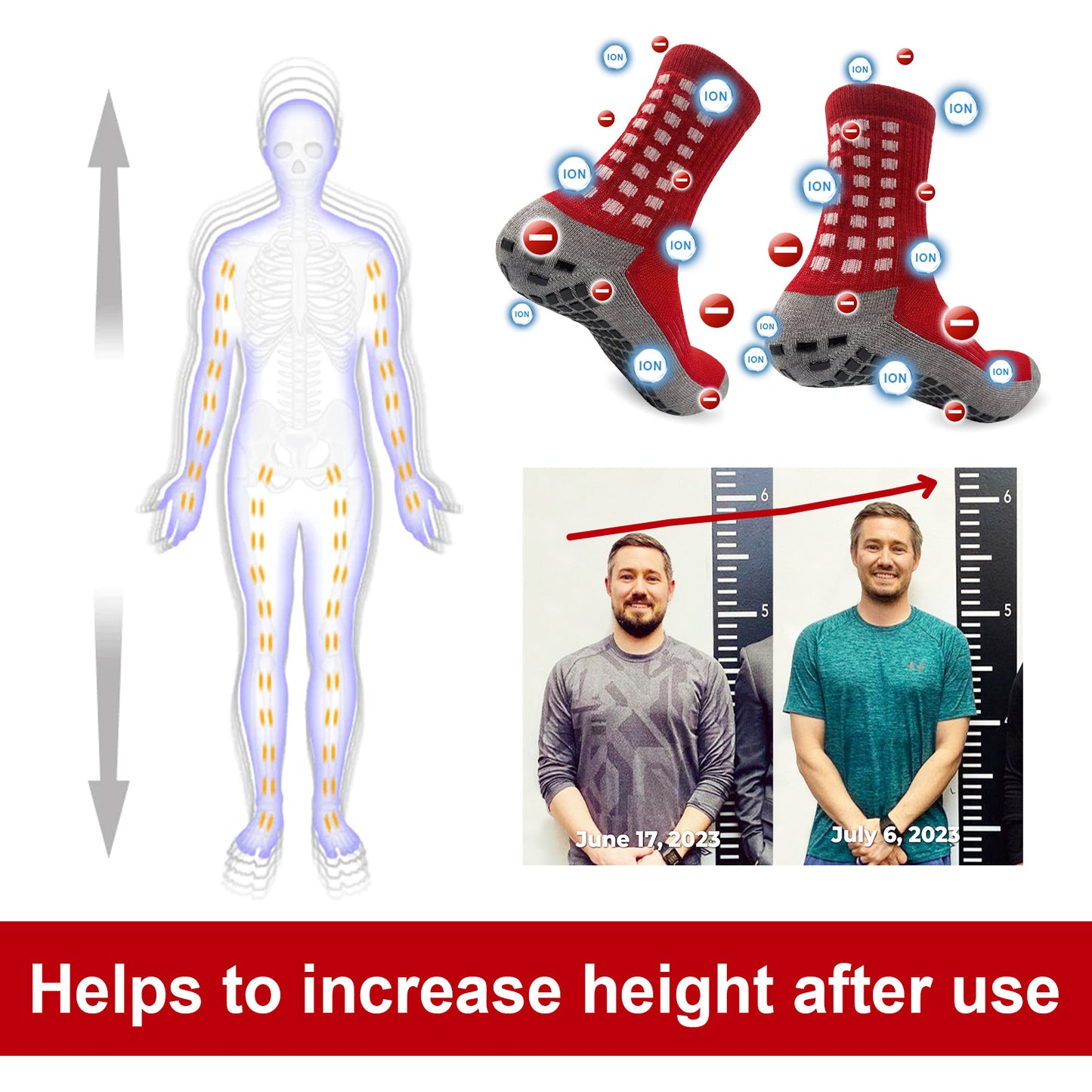 Foot Massage Socks, Outdoor Exercise Fitness Breathable Comfort Foot Massage Promote Non-Slip Warm Socks