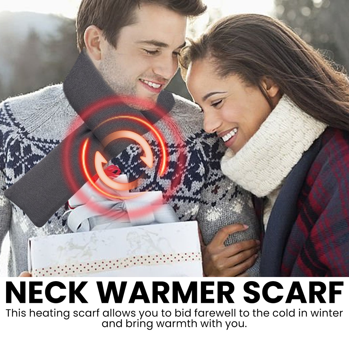 HouKea Heating Scarf, Winter Neck Protector Hot Compress Neck Cover Cold Anti-Freezing Warm Heat Scarf Warm Baby
