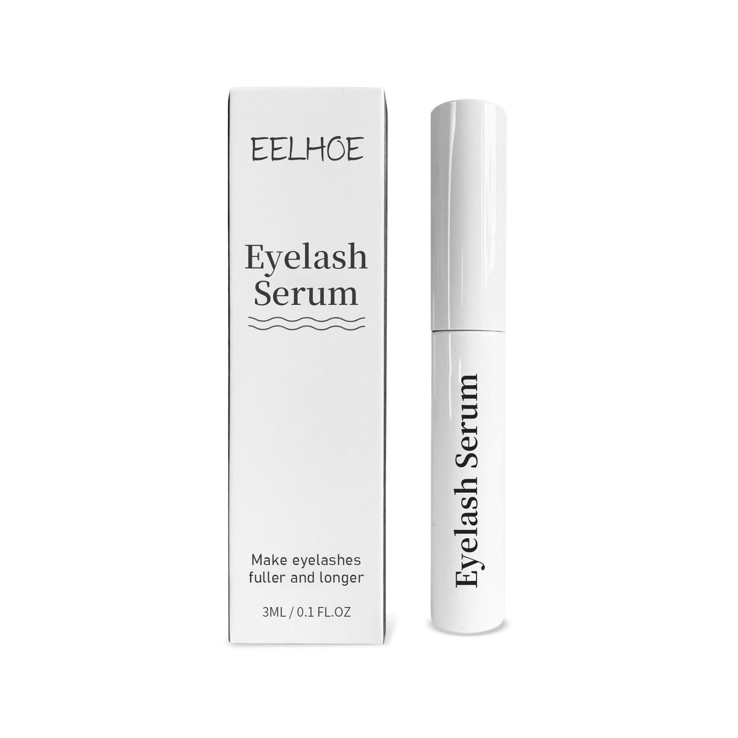 EELHOE Eyelash Serum, Natural Beauty Curl Black Thick Slender Long Gentle Not Easily Stained Mascara