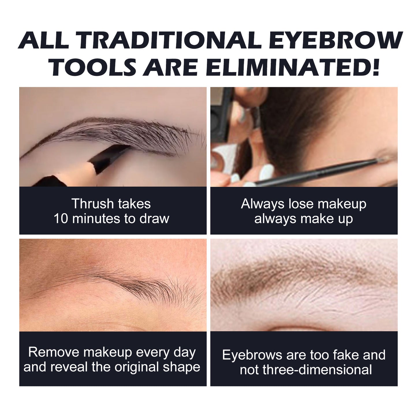 EELHOE Eyebrow Powder Set Makeup Natural Lasting Waterproof Not Easy To Decolorize Dizzy Lazy Seal Eyebrow Powder Set
