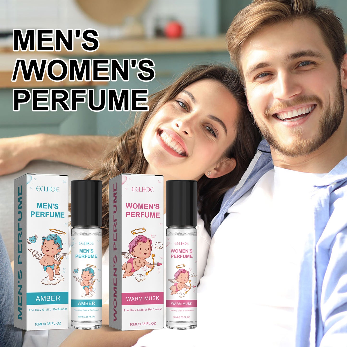 Cupid Perfume Series, Long-Lasting Light Fragrance Fresh Natural Niche Fragrance Wrist Behind Ear Perfume