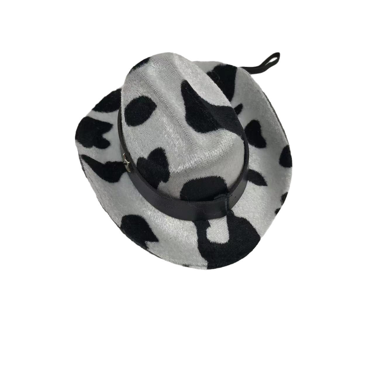 Cows Pattern Cat Hat Decoration