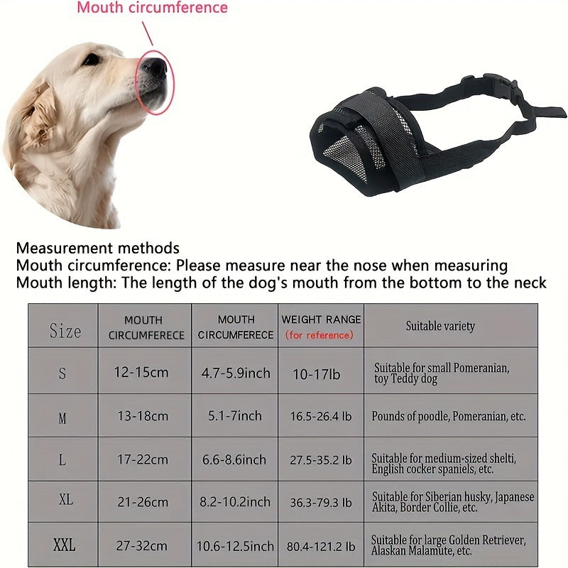 Dog Mouth Cover Muzzles Anti-biteanti-bark Anti-eat Disorderly Water Drinking