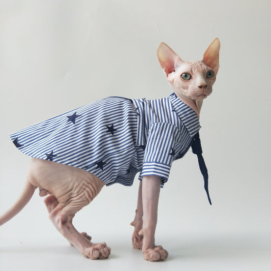 Thin Cotton Shirt Breathable Refreshing Sphinx Hairless Cat German