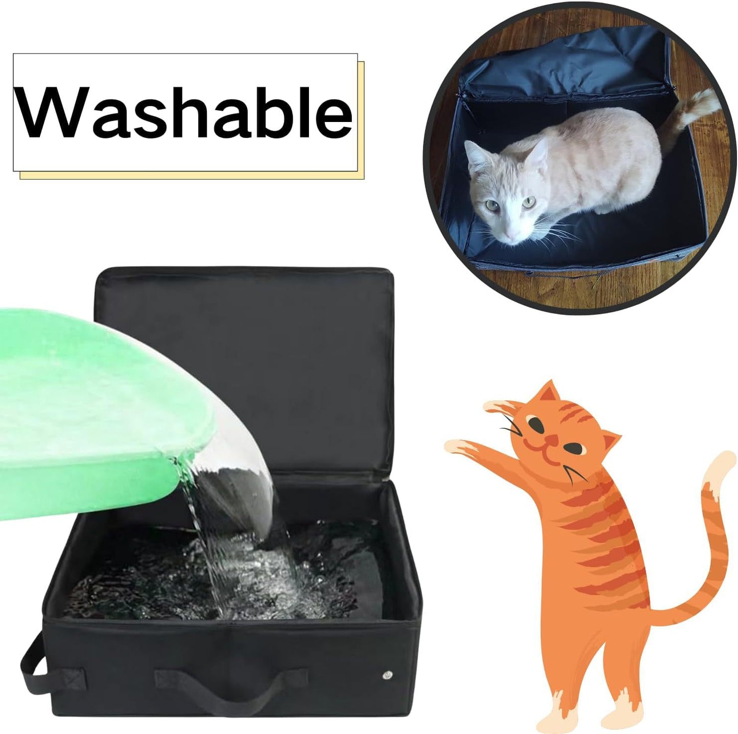 Simple Home Folding Fabric Litter Box
