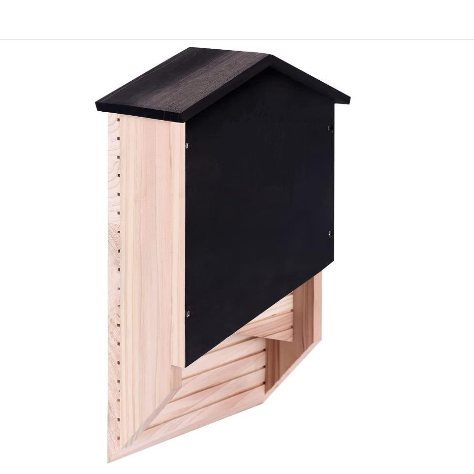 Wooden Bat Nest Hanging Outdoor Garden Eaves Bat Habitat