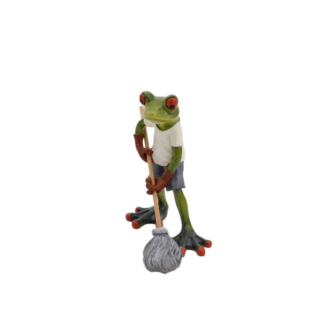 Home Decoration Frog Living Room Study Resin Crafts