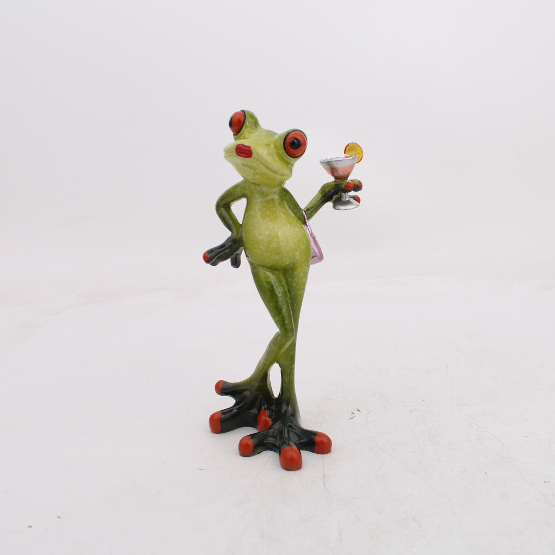 Home Decoration Frog Living Room Study Resin Crafts
