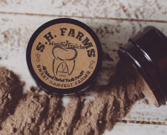Menthe Fraîche Organic Tooth Powder Fluoride Free - Peppermint (4oz)