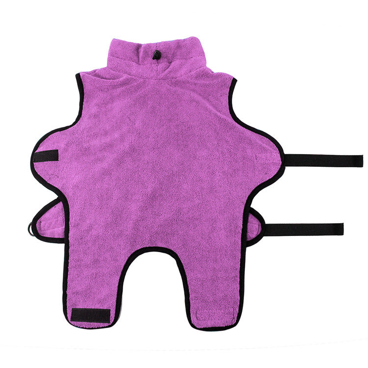 Microfiber Large And Small Dog Cleaning Bathrobe