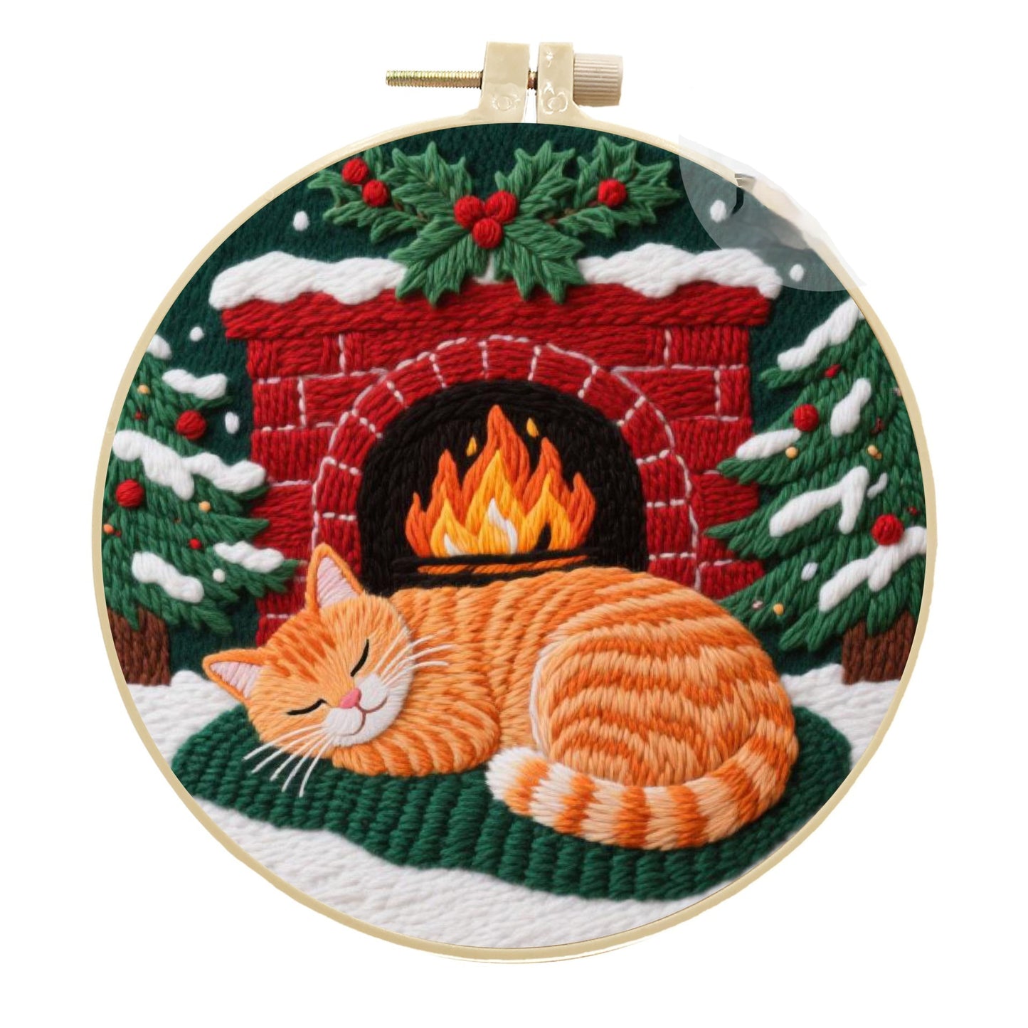 Cat Handmade Embroidery Diy Material Package