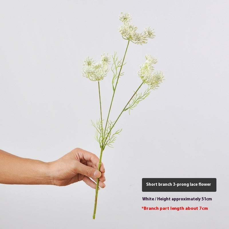 Living Room Decorative Fake Flower Wedding Foam Lace Artificial Flower