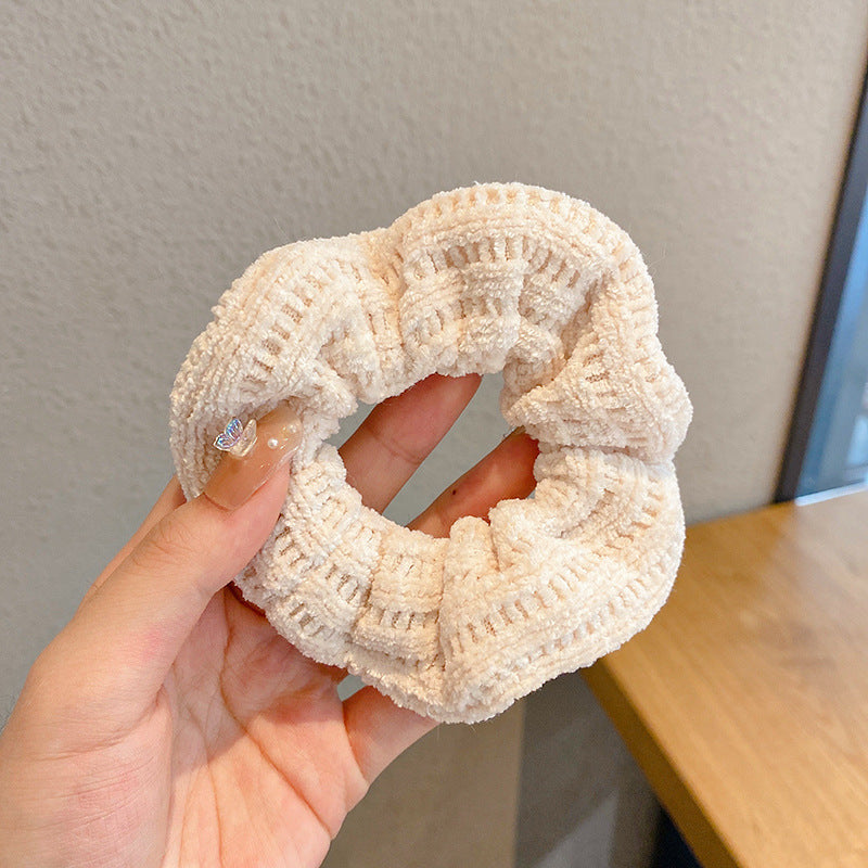 Winter Plush Pork Intestine Hair Ring