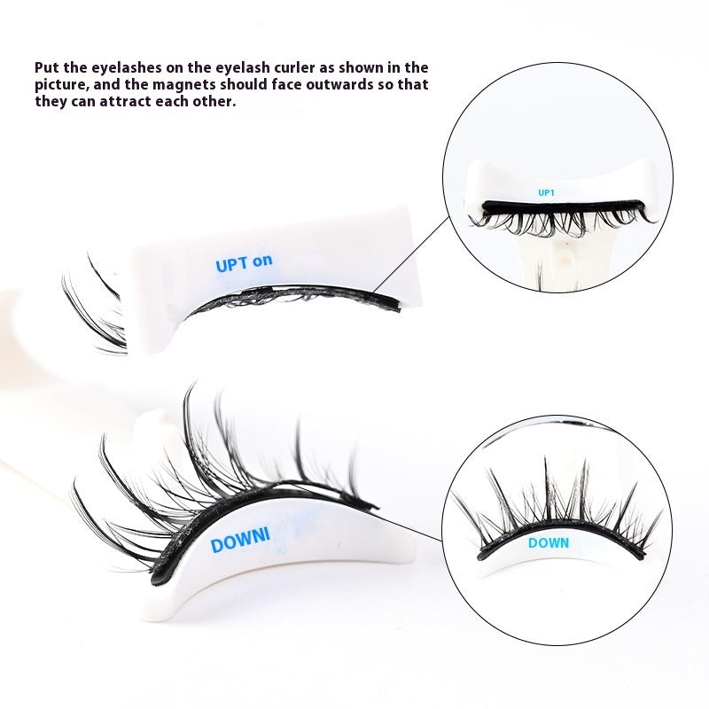 Magnetic Glue-free Three False Eyelashes Suit Collection Use Natural Simulation Long-lasting