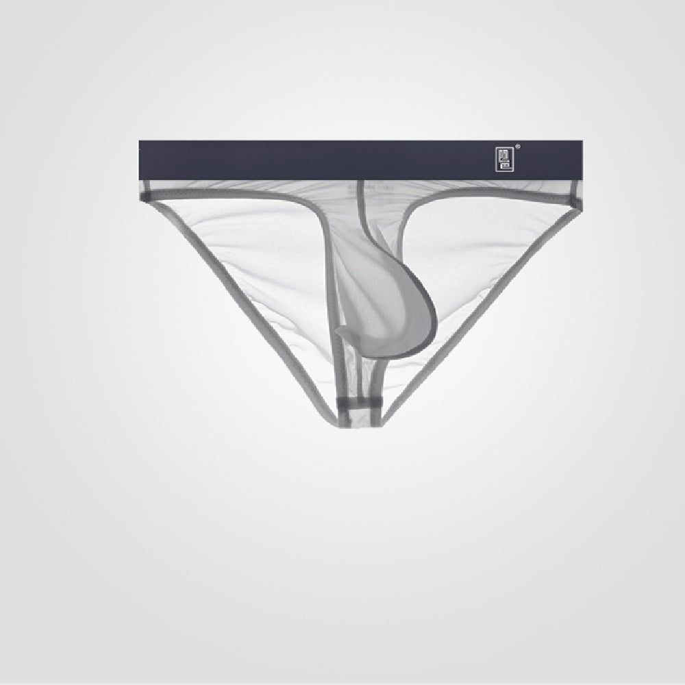 Underwear Men's Briefs Transparent Ice Silk Sexy Full Transparent Trendy Men's Personality Narrow Crotch Low Waist New