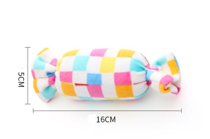 Pet Dog Toy BB Call Sweet Candy Square Puzzle