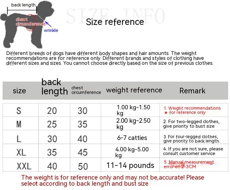 Autumn And Winter Dog Clothes Pet Velvet Thermal Vest