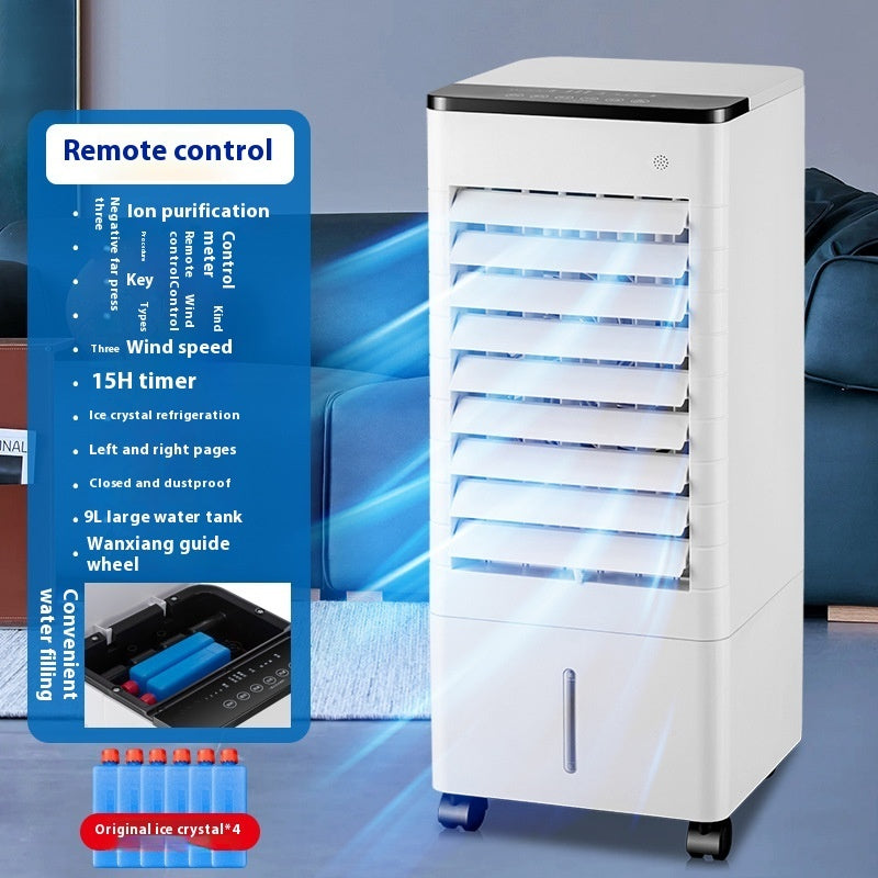 Household High-end Refrigeration Fan Voice Remote Control Cold Water Fan