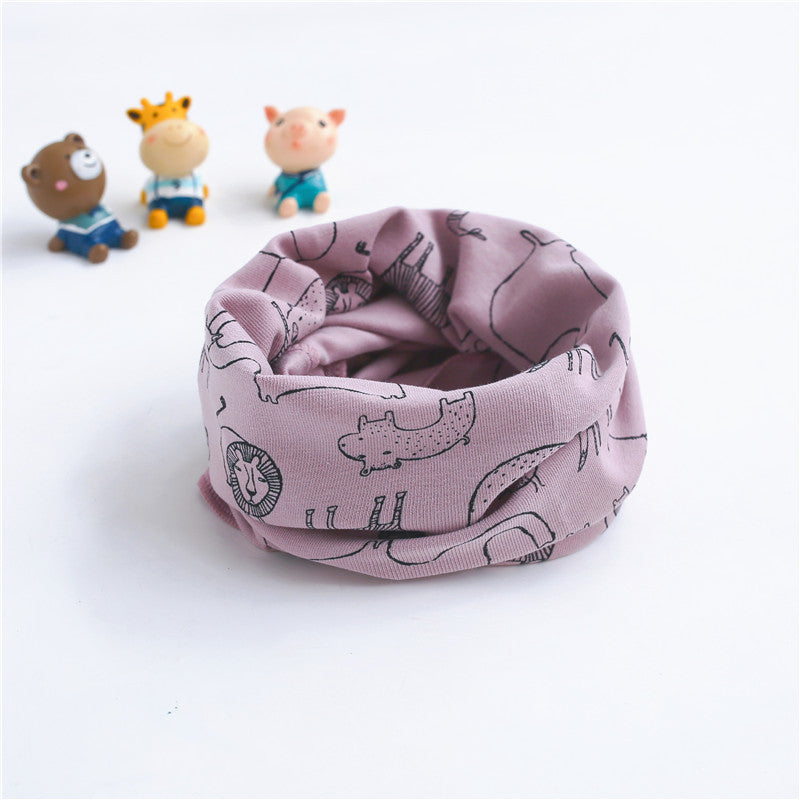 Boys' Casual Cotton Warm Printed Scarf