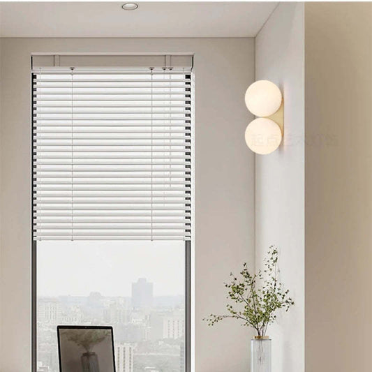 Bedroom Bedside Lamp Simple Glass Ball Wall Lamp