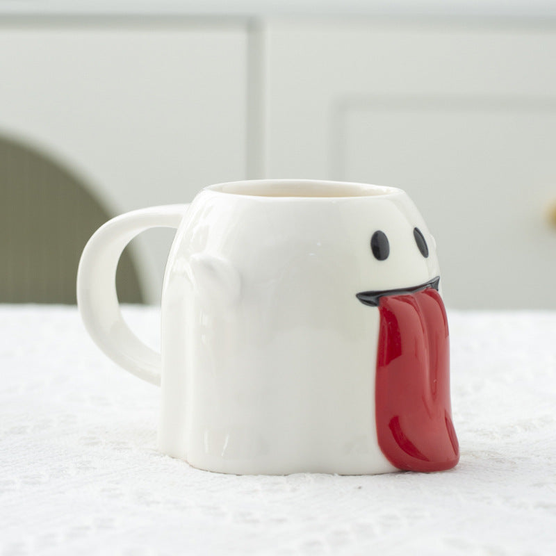 Creative Halloween Little Ghost 3D Cute Ceramic Coffee Cup