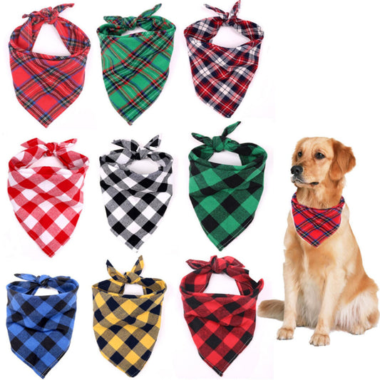 Pet Triangle Towel Big Dog Saliva Towel Classic
