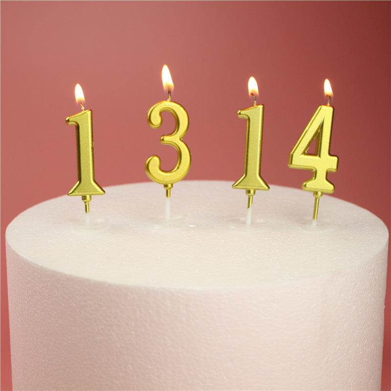 Digital Candle Birthday Cake Baking Decoration