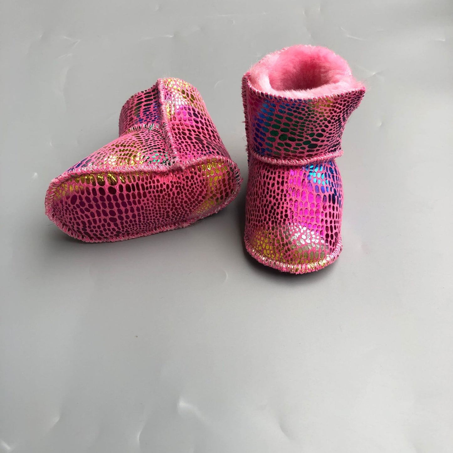 New Fur Integrated Soft Bottom Anti-skid Baby Shoes