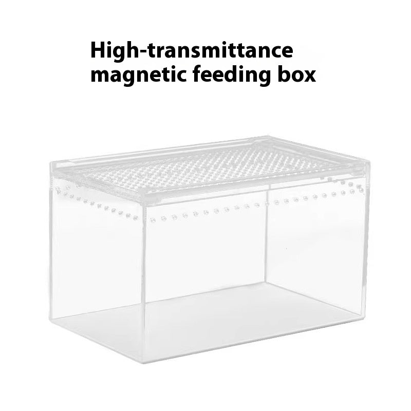 Crawler Acrylic High Permeability Feeding Box