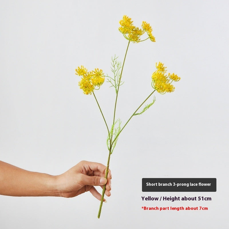 Living Room Decorative Fake Flower Wedding Foam Lace Artificial Flower