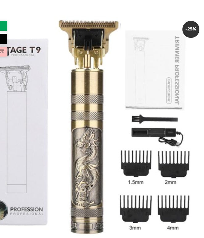 Hair salon special lettering zero pitch electric hair clipper