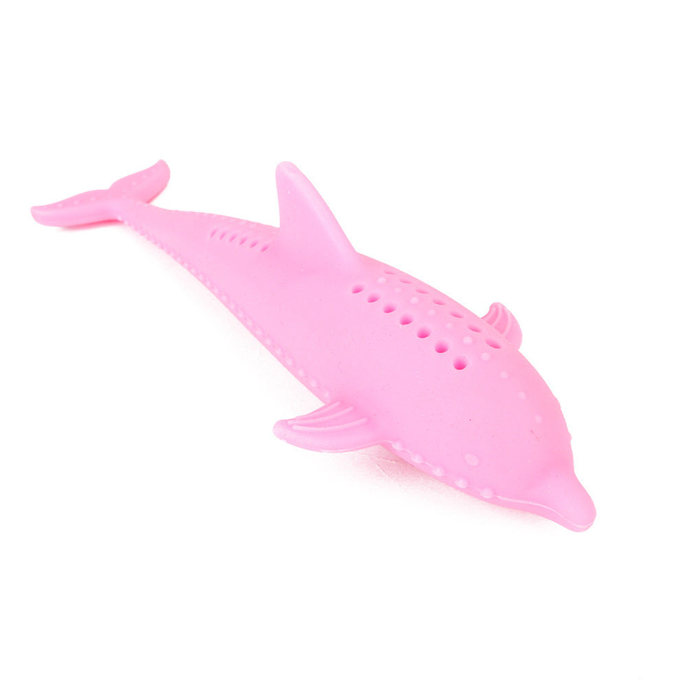 Fish-shaped Catnip Silicone Fish Molar Stick