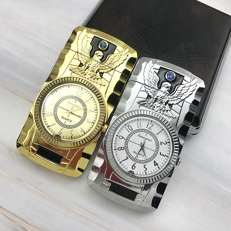 Personality Running Lamp Inflatable Watch Windproof Lighter