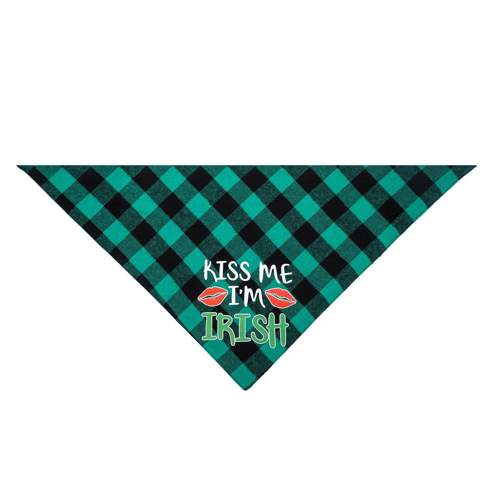 Triangle Scarf Dog Scarf Irish Festival Pet Slobber Towel