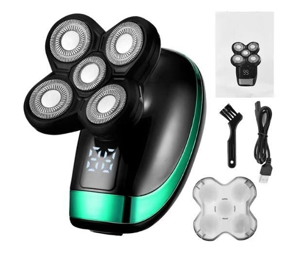 1800 Five-in-one Electric Shaver 5 Heads Shaver Men 4D Fully Washable Hair Clippers