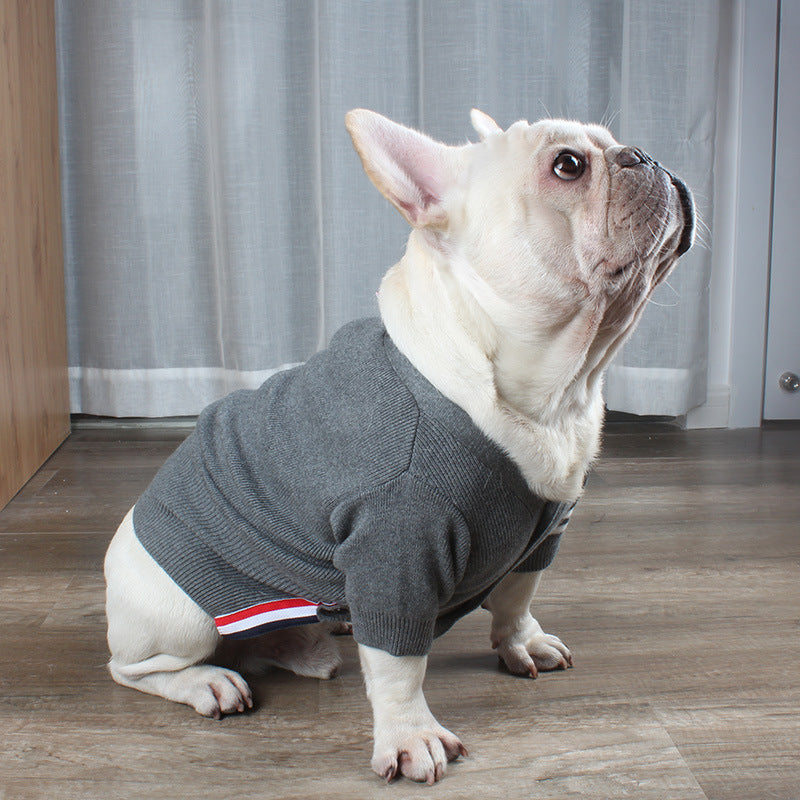 Christmas Pet Dog Clothes Autumn And Winter Sweater TeddyFrench Bulldog British Bucket Corgi Cat Sweater