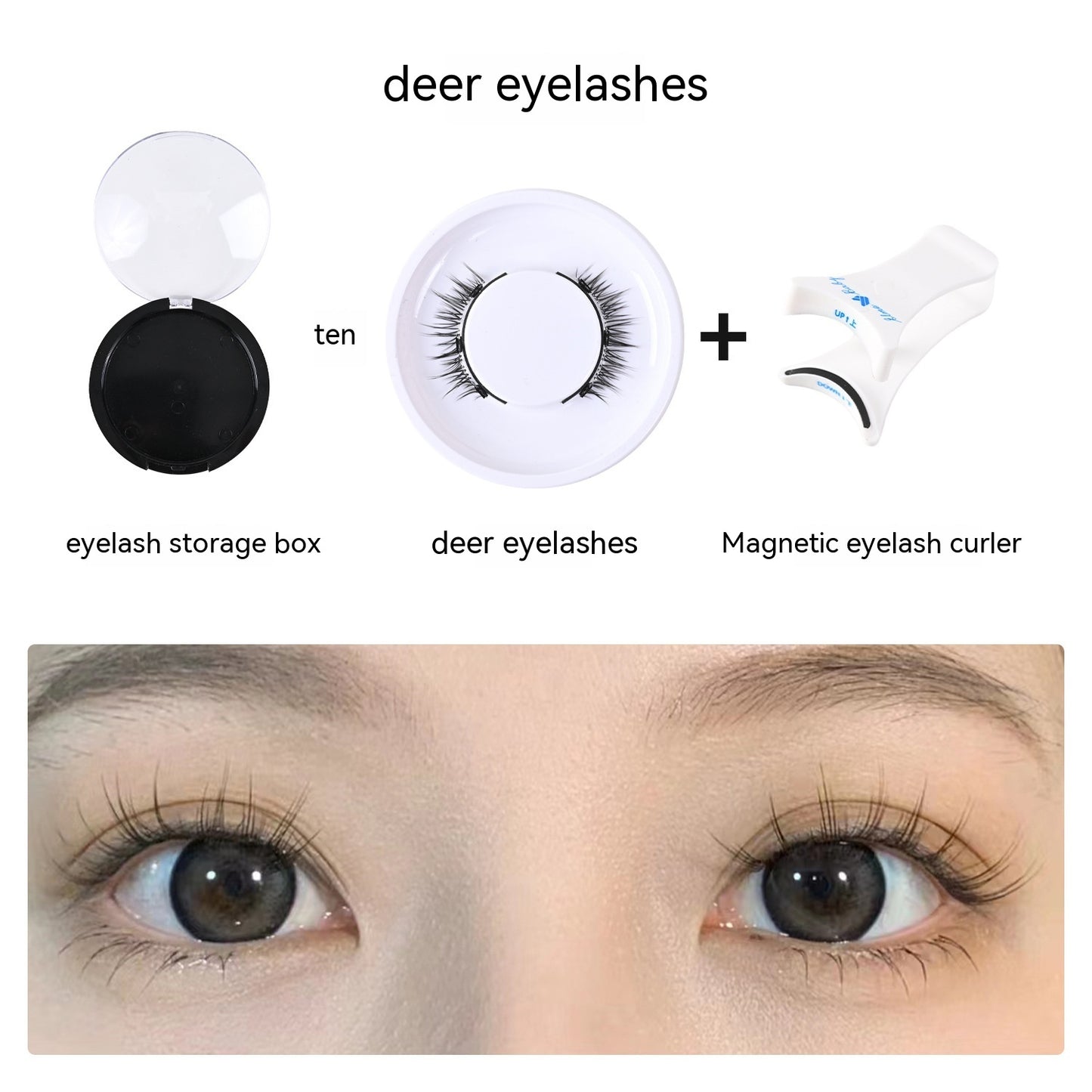 Magnetic Adhesive Free Of Little Devil False Eyelashes