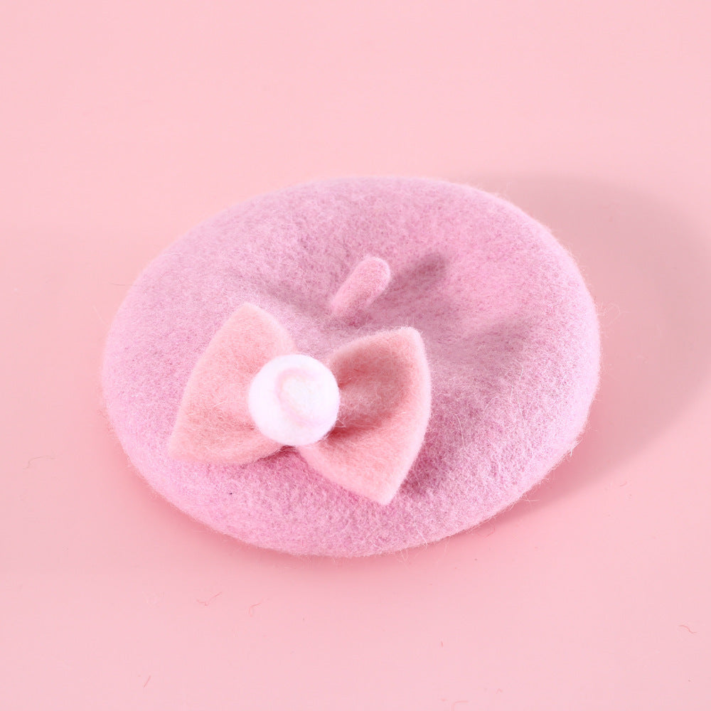 Pet Cat Wool Painter Bud Small Hat