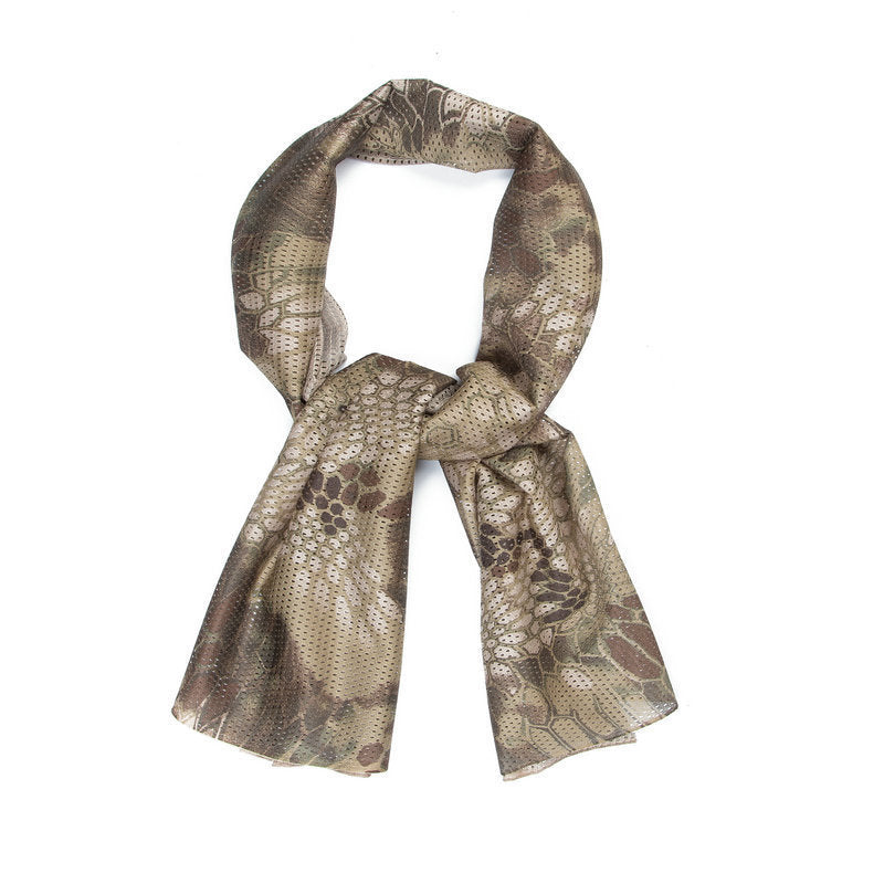 Camouflage Outdoor Net Scarf Camouflage Multicolor