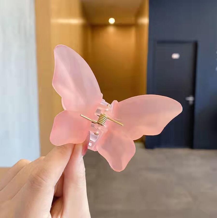 Korean Super Fairy Butterfly Hairpin Frosted Shark Headgear