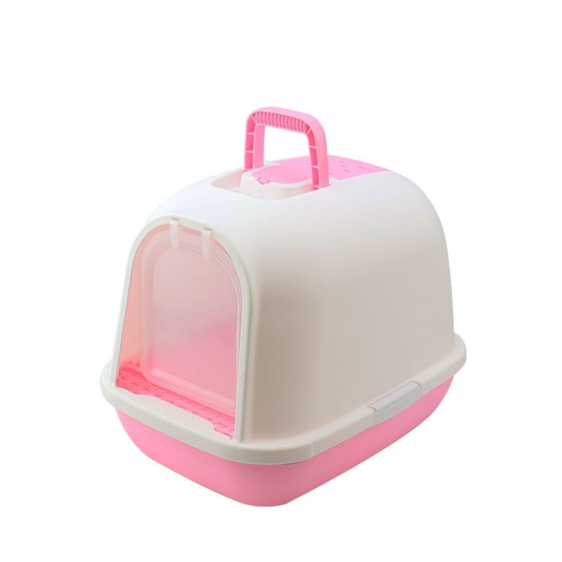 Litter Box Fully Enclosed Drawer Cat Toilet Deodorant Splash-proof Cat Supplies