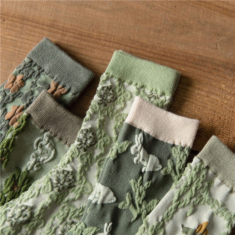 Japanese Harajuku Mori Literature And Art Autumn And Winter Women's Socks