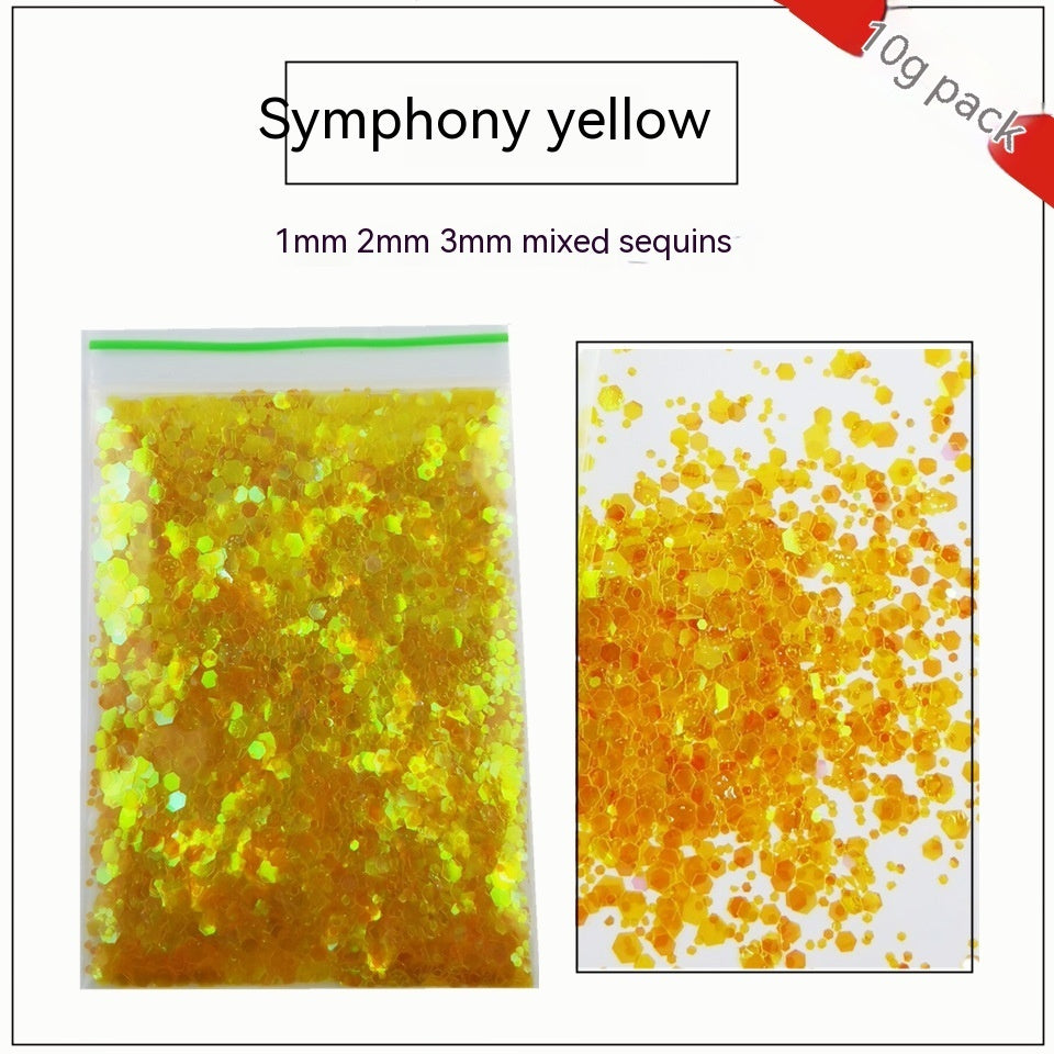 10g Nail Art Big Sequins Mixed Sequins Glitter Powder