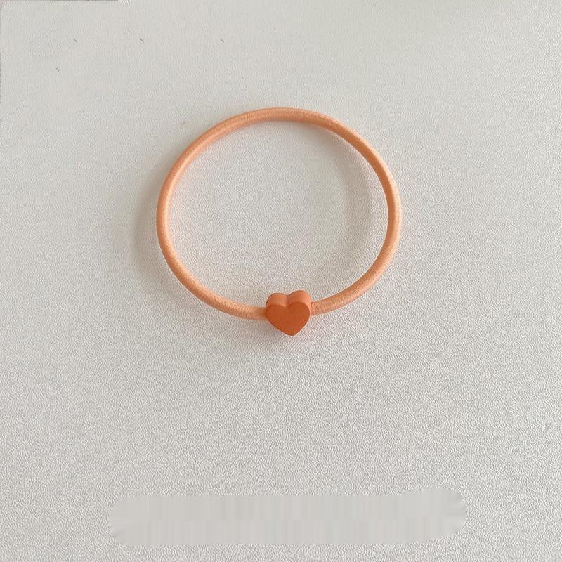 Love Hair Band Candy Color Headband Highly Elastic Hair Rope Hair Elastic Band