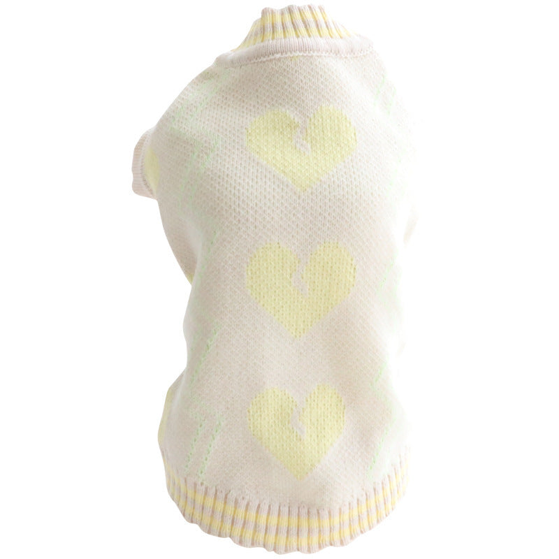 Dog Clothes Autumn And Winter Clothes Cat Princess Sweater Cardigan