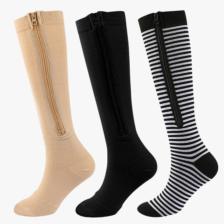 Men's And Women's Fashion Simple Solid Color Stockings Sports Pressure Socks