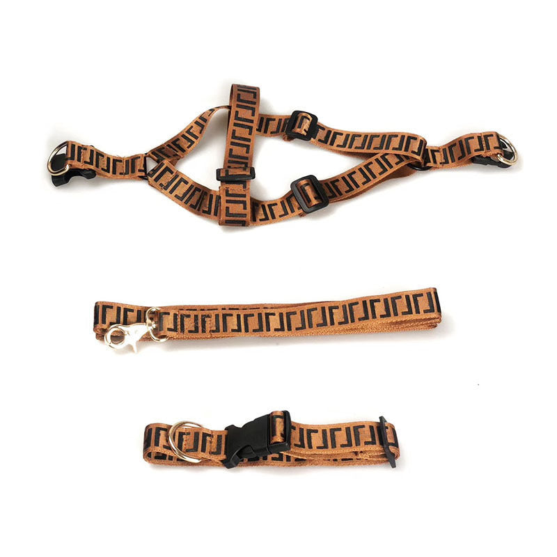Pet Fashion Brand Dog Leash Collar